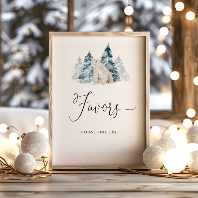 Chá de fraldas de urso pola favorece Poster (Criador carregado)