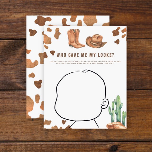 Chá de fraldas de vaqueiro - Como está o bebê (Criador carregado)