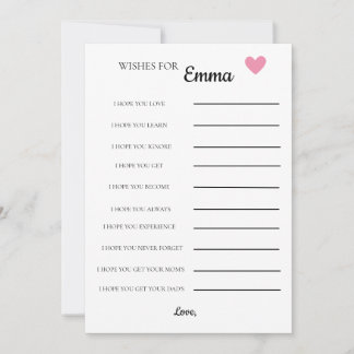 Chá de fraldas - Desejos