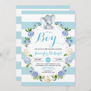 Chá de fraldas do menino do convite do chá de