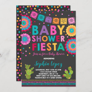 Chá de fraldas do mexicano do convite do chá de