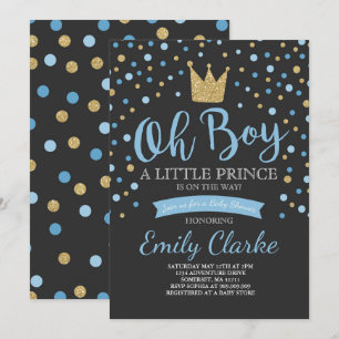 Chá de fraldas do Pequeno Príncipe Convite Chá 