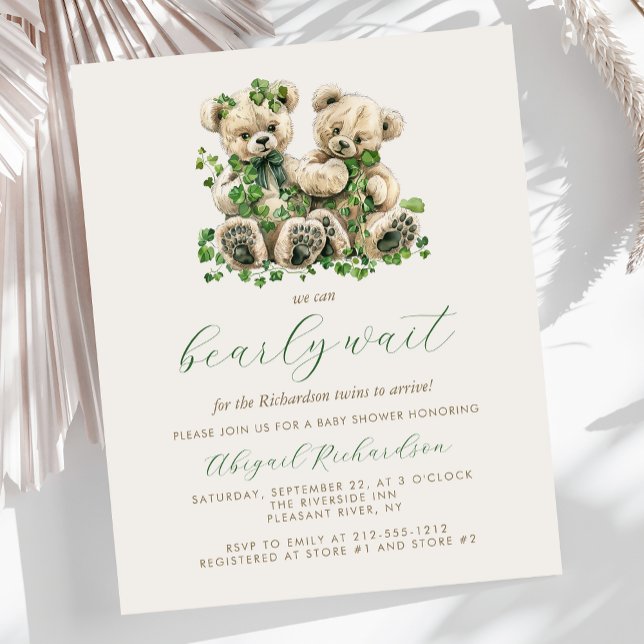 Chá de fraldas dos Gêmeos Verdes no Urso Verde (Criador carregado)