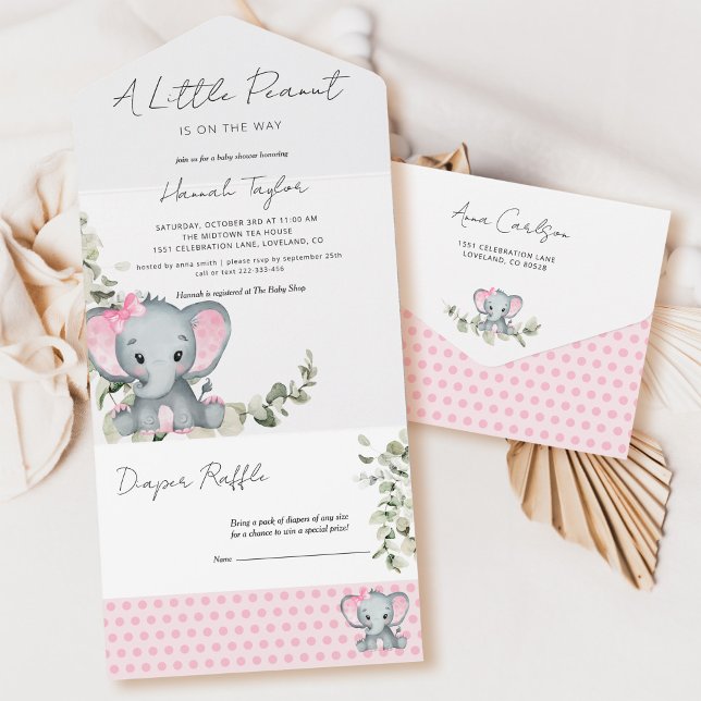 Chá de fraldas Elefante (Criador carregado)