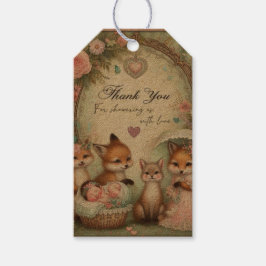 Chá de fraldas esperando a etiqueta do presente Ob