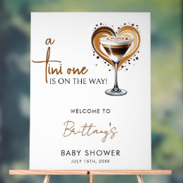 Chá de fraldas Espresso Martini Tini Bem-vindo