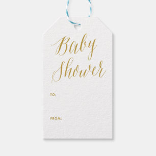 Chá de fraldas   Etiqueta de Presente para Caligra