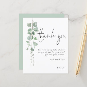 Chá de fraldas Eucalyptus de Orçamento Obrigado