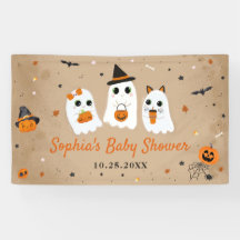 Chá de fraldas Fantasma Cute Halloween