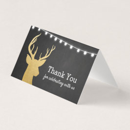 Chá de fraldas | Faux Gold Foil Antler | Quadro
