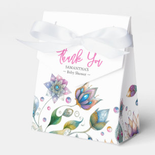 Chá de fraldas Favoritos Caixas de Aquarela Florai