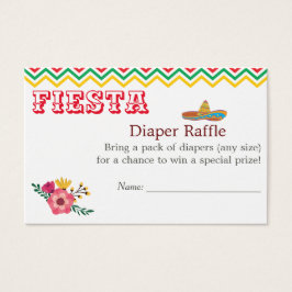 Chá de fraldas Fiesta Charming Raffle