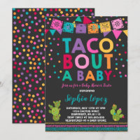 Chá de fraldas Fiesta Convite Taco Bout Um Bebê