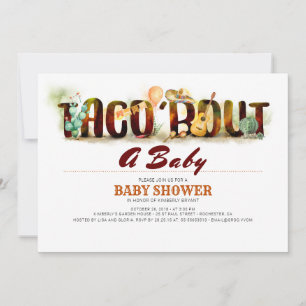 Chá de fraldas Fiesta Convite Taco Bout Um Bebê
