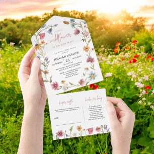 Chá de fraldas Floral de Flor Selvagem