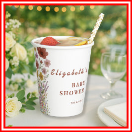 Chá de fraldas Floral de Laranja Queimado