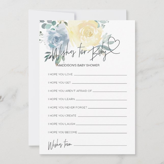 Chá de fraldas Garoto Deseja Um Cartão De Jogo De  (Frente)