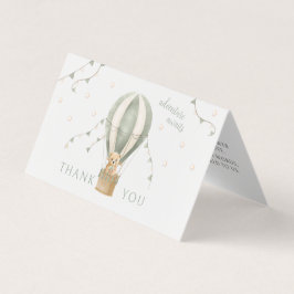 Chá de fraldas Green Adventure dobrável Obrigado