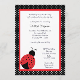 Chá de fraldas Ladybug ou convite para Festa de an