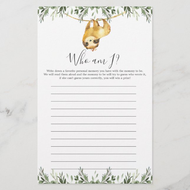 Chá de fraldas Larga Que Sou Eu Jogo (Frente)