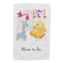 Chá de fraldas mãe para ser um sinal personalizado