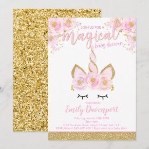 Chá de fraldas Mágico de Convite de Chá de fraldas