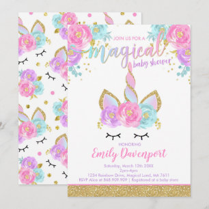 Chá de fraldas Mágico de Convite de Chá de fraldas