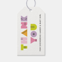 Chá de fraldas Mod Mama Obrigado Etiqueta de Prese