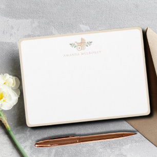 Chá de fraldas Obrigado Cartão de Nota Simples