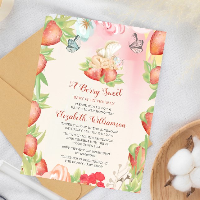 Chá de fraldas Orçamental Berry Sweet Strawberry (Criador carregado)