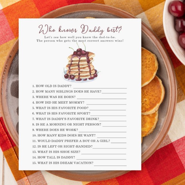 Chá de fraldas Pancakes - Quem sabe o melhor jogo  (Criador carregado)