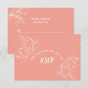 Chá de fraldas Peach Floral RSVP