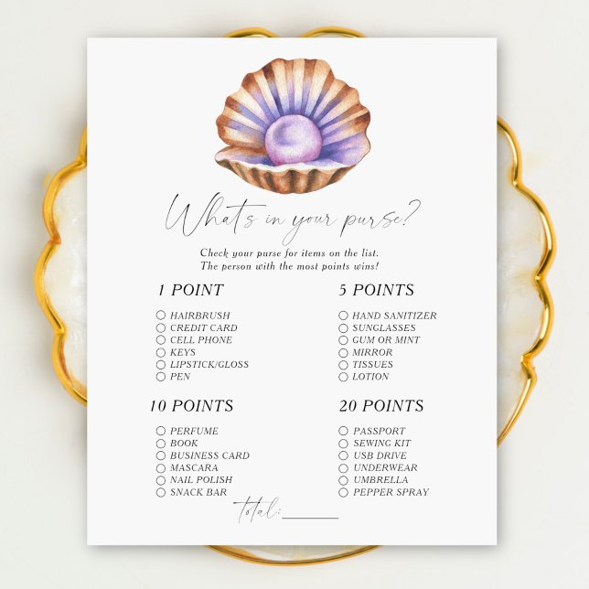 Chá de fraldas Pérola - O que há no seu jogo de bo (Criador carregado)