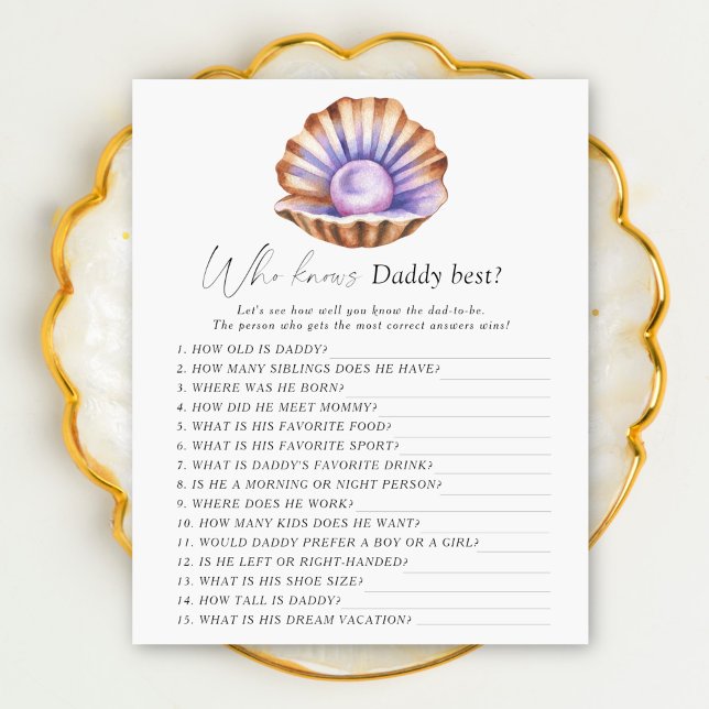 Chá de fraldas Pérola - Quem sabe o melhor jogo do (Criador carregado)