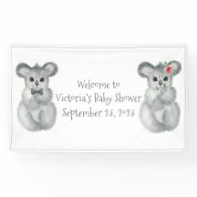 Chá de fraldas Personalizado do Urso Koala