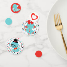 Chá de fraldas Polkadot Elefante Azul