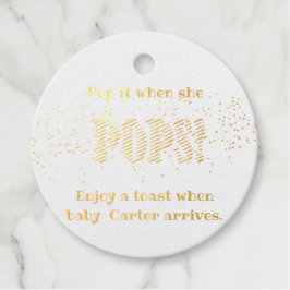 Chá de fraldas Pop quando Pop Confetti