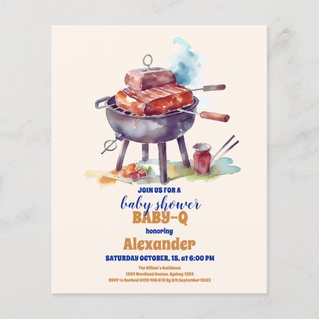 Chá de fraldas Q do Bebê do Picnic do Orçamento (Frente)