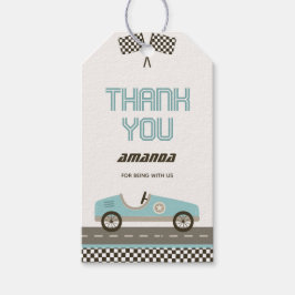 Chá de fraldas Rápido De Carro Obrigado Etiqueta