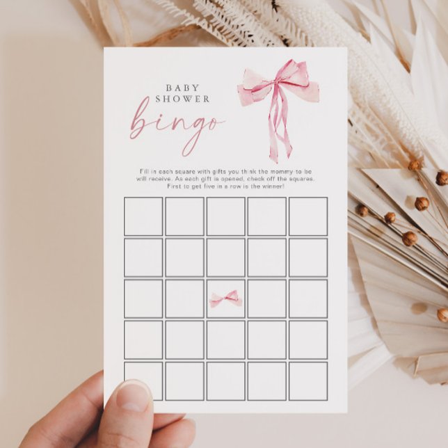 Chá de fraldas Rosa Bingo Blush, Arco, Jogo da Fit (Criador carregado)