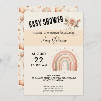 Chá de fraldas Rosa - Convite para cúmulo