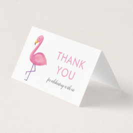 Chá de fraldas Rosa Flamingo Moderno Obrigado