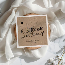 Chá de fraldas Russo, Kraft, Guardanapo Personaliz