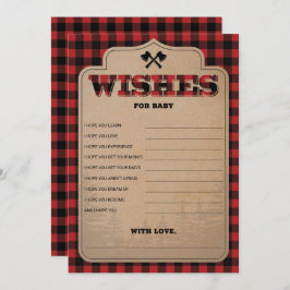 Chá de fraldas Russo Lumberjack Boy deseja bebê