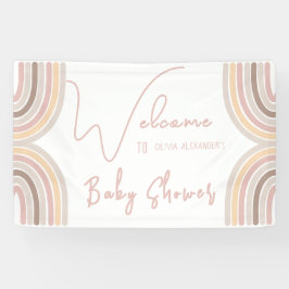 Chá de fraldas Simples Minimalista Cream Pastel