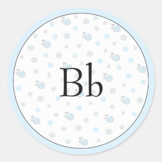 Chá de fraldas "Snips & Snails" Adesivos 1 1/2" ou