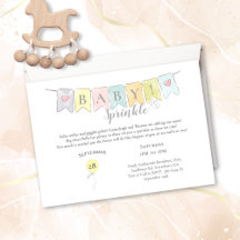 Chá de fraldas Sprinkle Bear Balões e Banner