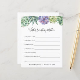 Chá de fraldas Suculente Deseja para o Bebê