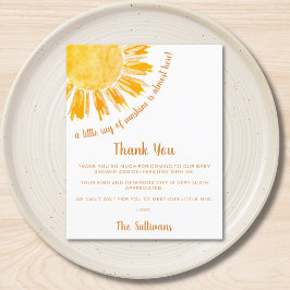 Chá de fraldas Sunshine De Orçamento Obrigado