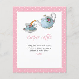 Chá de fraldas Teacup Fralda do Tea Party Raffle